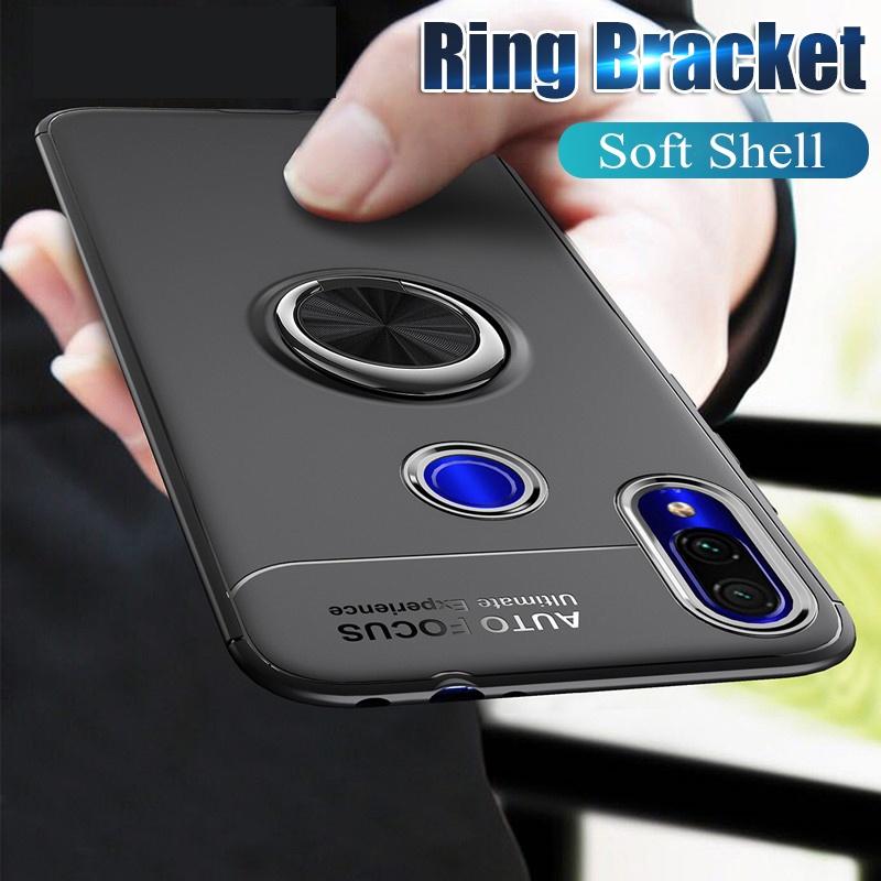 Magnet Holder Shockproof Case with Metal Ring Casing Xiaomi Mi Note 10 Redmi Note 10 Pro 10S 4G 5G 9T 9a 9c Poco M3 F3 X3 Pro NFC