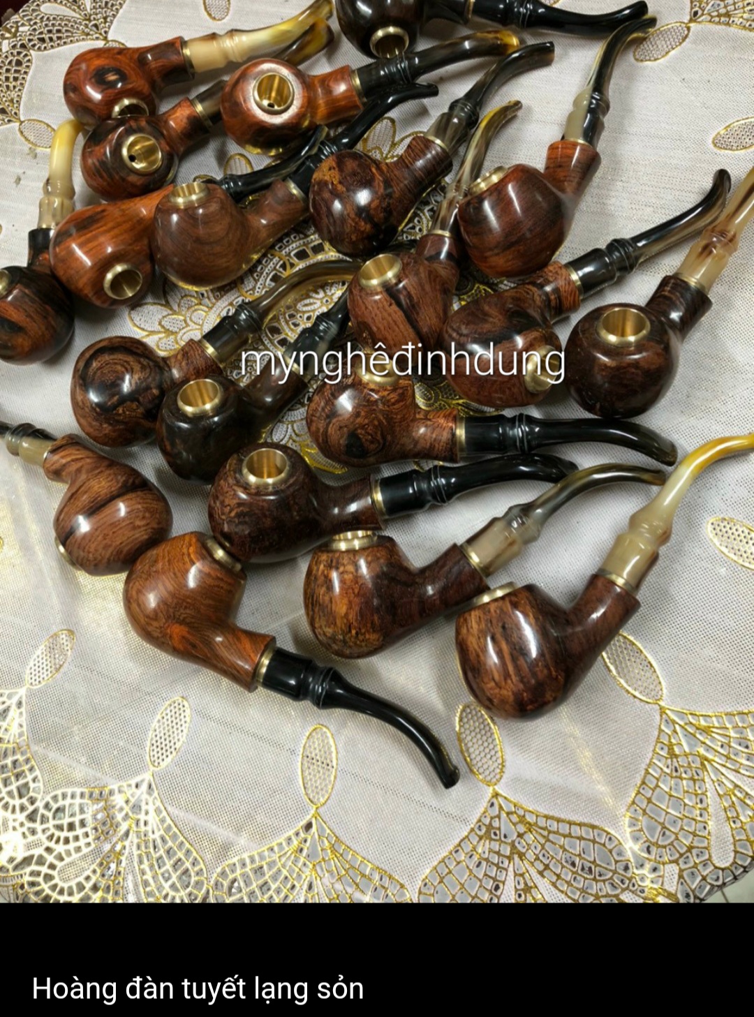 Tẩu điếu sì gà bằng gỗ cẩm phong cánh lịch sự đẳng cấp