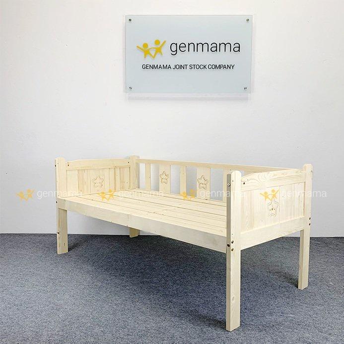 Giường ghép cho trẻ em, giường gỗ cho bé kích thước dài 168cm rộng 88cm chất liệu gỗ thông cho bé từ 0-15 tuổi