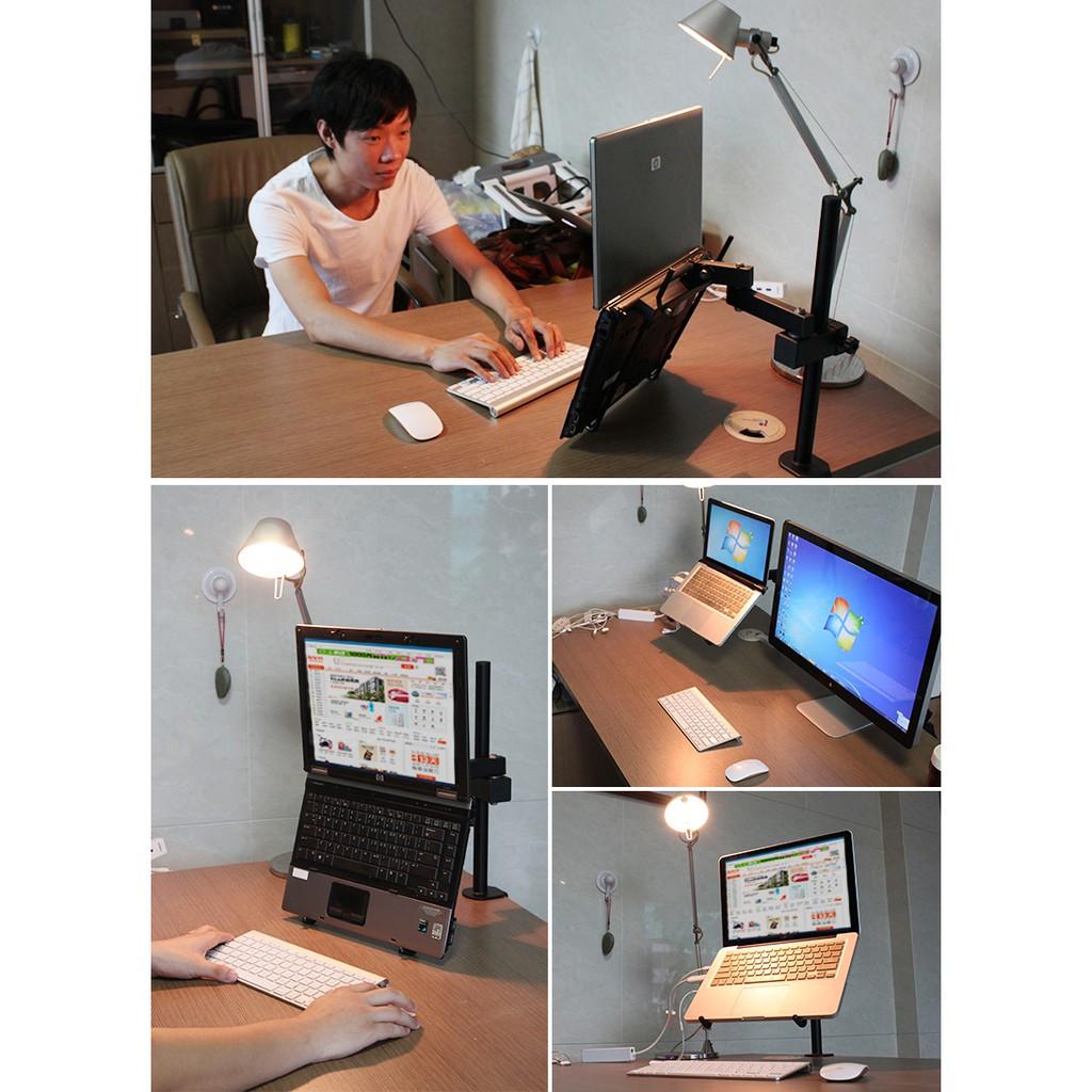 RE0371 Giá đỡ laptop kẹp bàn 60cm khung thép đa năng - Giá đỡ laptop - Giá đỡ cho máy tính bảng