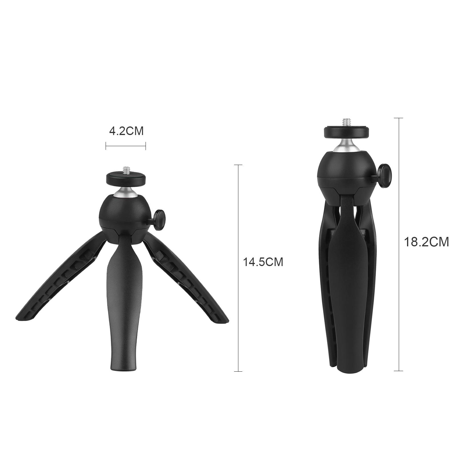 Chân máy ảnh để bàn video với đầu bi tích hợp cho điện thoại DSLR SLR Vlog cho Live, Streaming