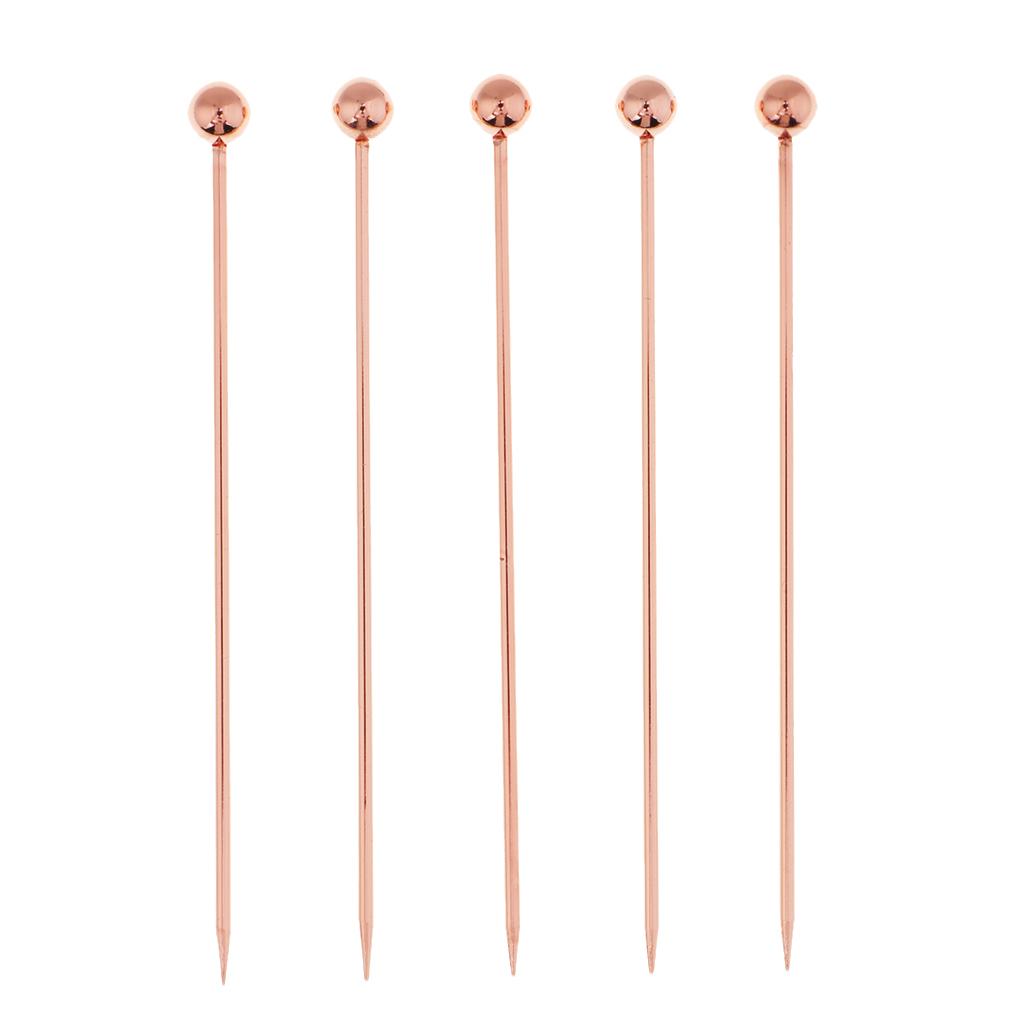 5Pcs/set Stainless Steel Cocktail Picks Cocktail Fruit Sticks Bar Tools for Bar Dringks Home Party Decor