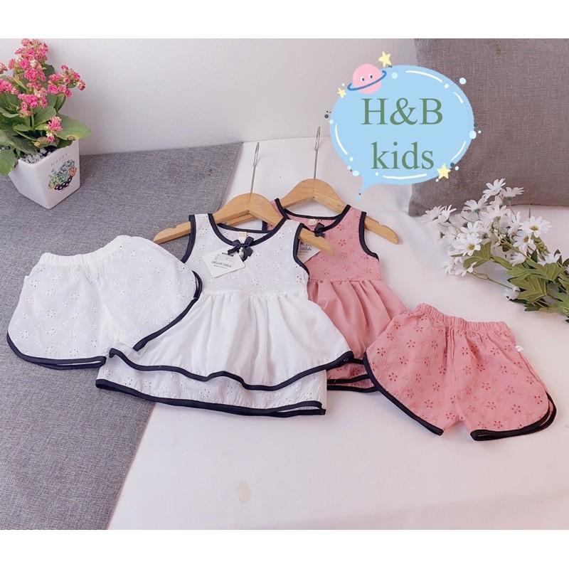 Sét Bộ Ren 2 Tầng Siêu Xinh Cho Bé