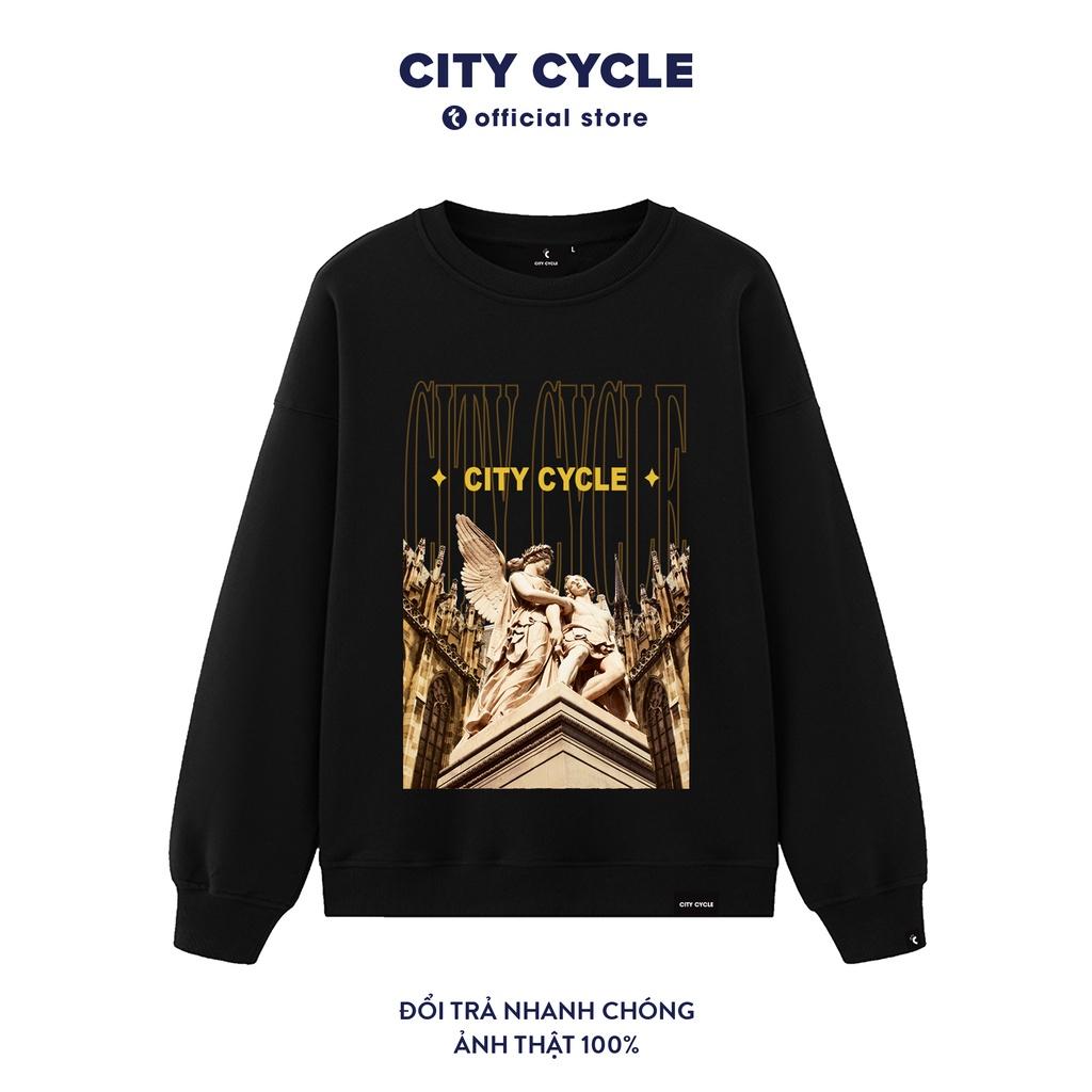 Áo sweater nỉ the heaven City Cycle - áo nỉ sweater unisex form rộng Local Brand