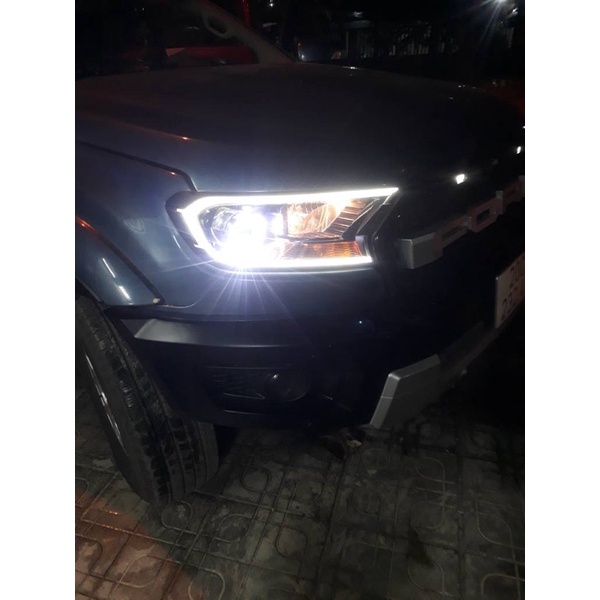 Ốp viền đèn Pha, Hậu xe Ford Ranger 2015-2021 có đèn LED siêu sáng, siêu đẹp