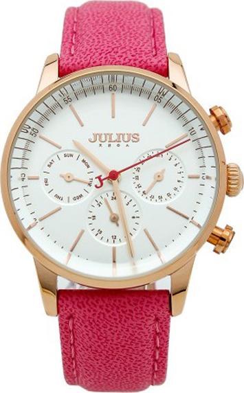 Đồng Hồ Nữ JULIUS JA-862D JU1066 Chạy 6 kim (Hồng)