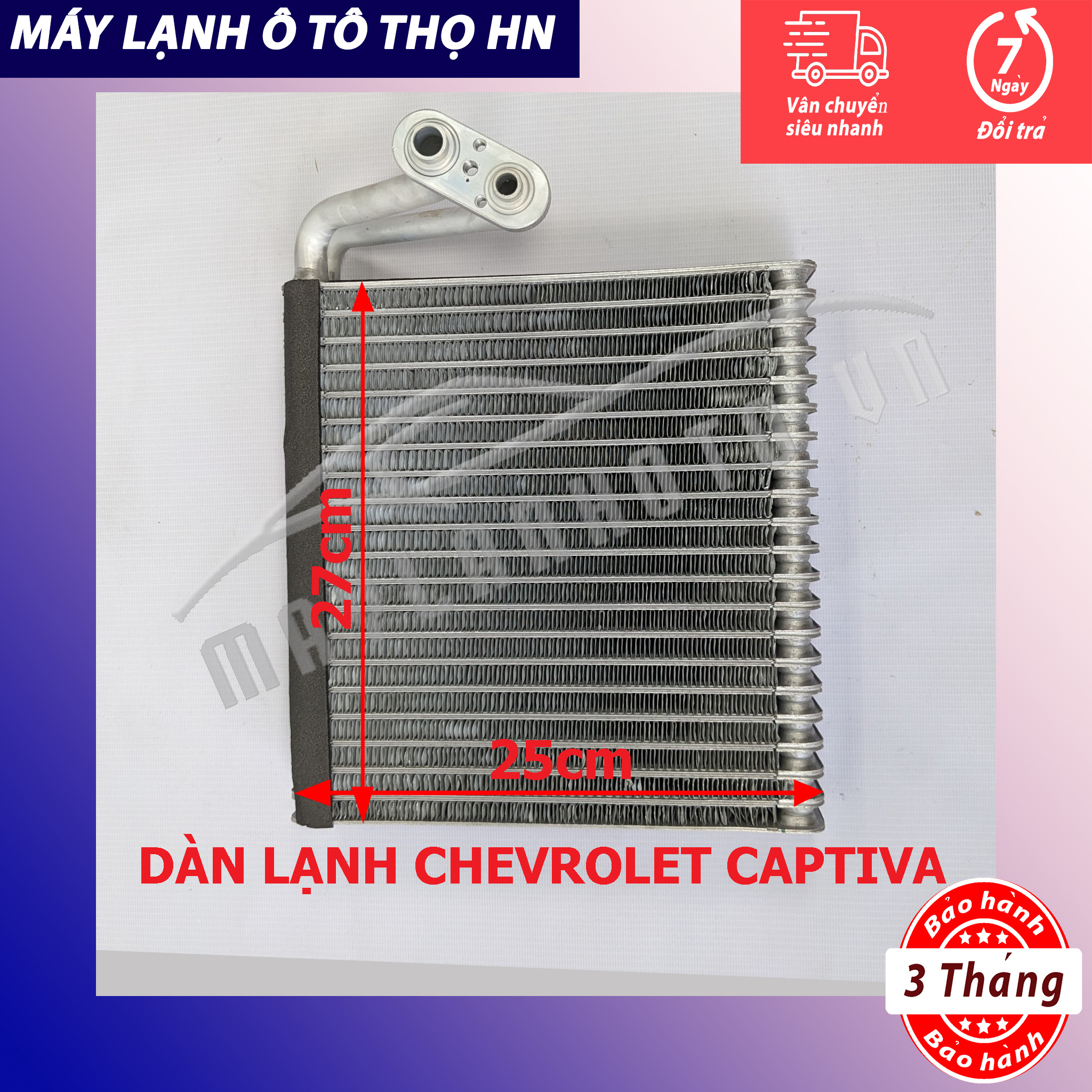 Dàn (giàn) lạnh Chevrolet Captiva 2007 2008 2009 2010 Hàng xịn Thái Lan 07 08 09 10