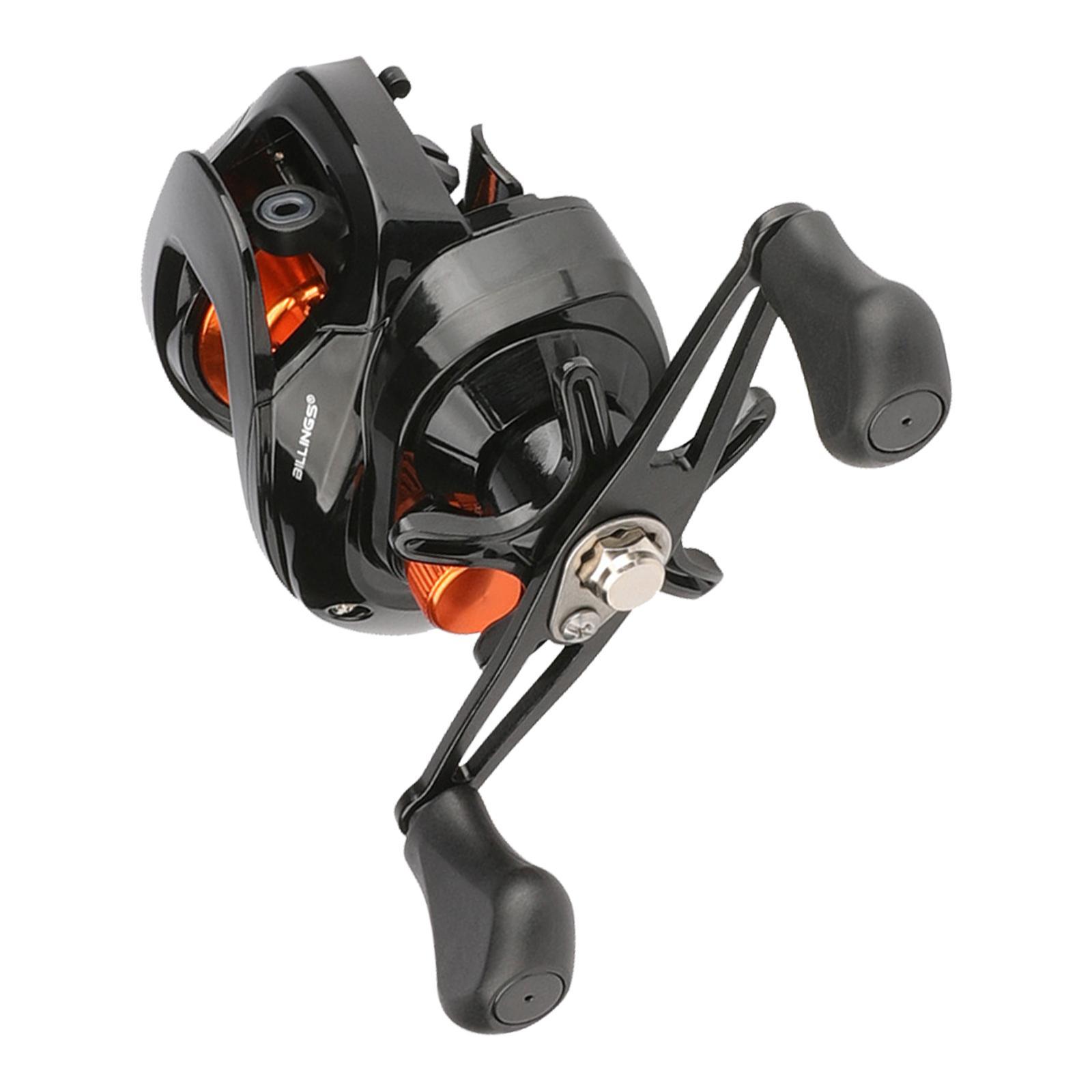 Powerful High Speed Fishing Reels 6.3:1 5+1 BB Baitcaster Fishing Reels Left