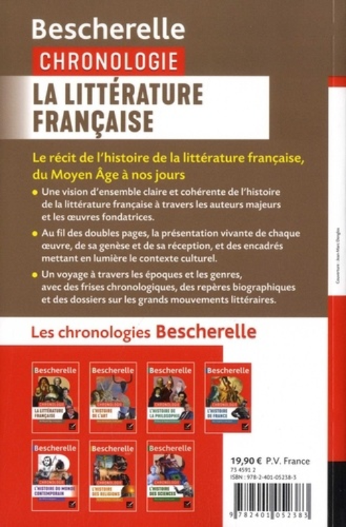 Sách tham khảo tiếng Pháp: BESCHERELLE CHRONOLOGIE DE LA LITTERATURE FRANCAISE