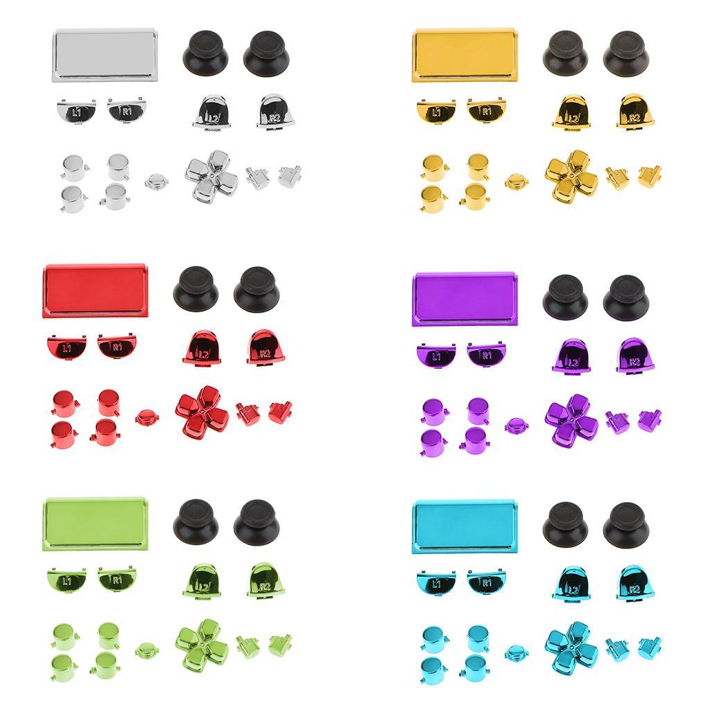 Replacement Full Buttons Custom Mod Kit for Sony PS4 Pro Controller Green