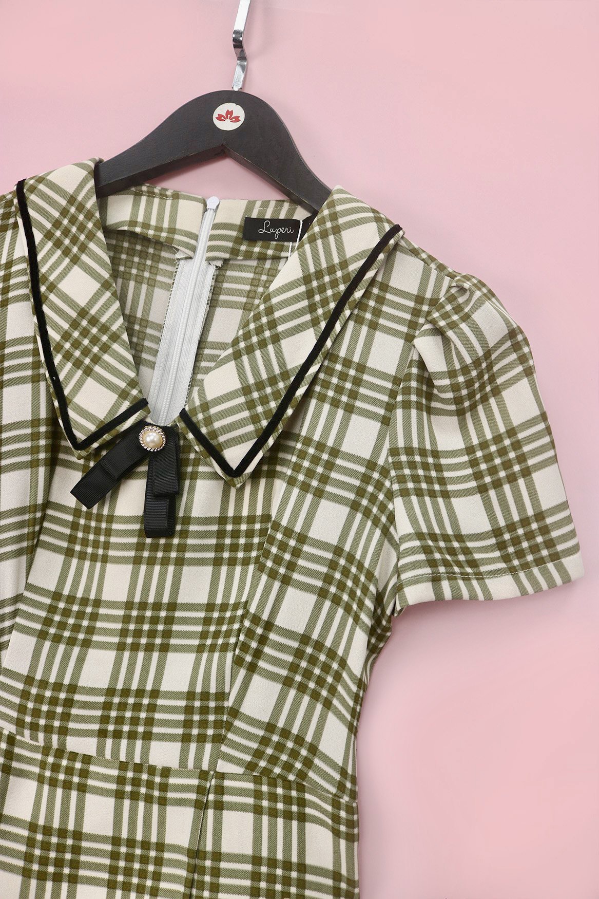 Áo Sơ Mi Nữ Luperi LFSM1222 Dáng Peplum phối cổ nơ xinh xắn