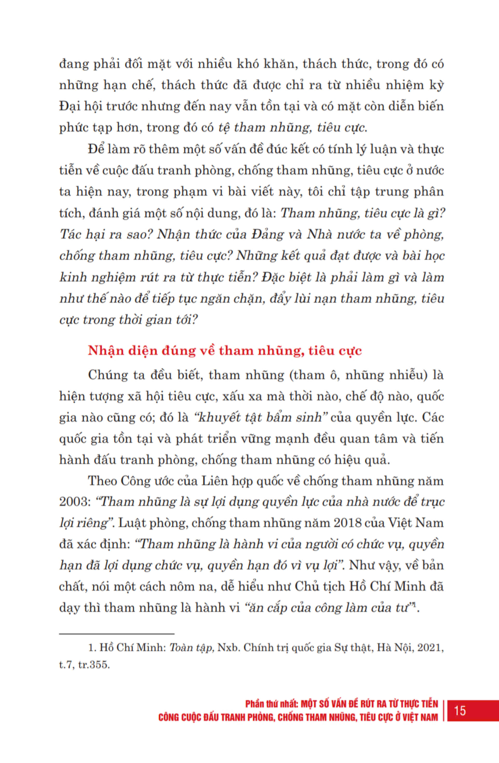 [Bìa mềm] Kiên quyết, kiên trì đấu tranh phòng, chống tham nhũng, tiêu cực, góp phần xây dựng Đảng và Nhà nước ta ngày càng trong sạch, vững mạnh (Bìa mềm)