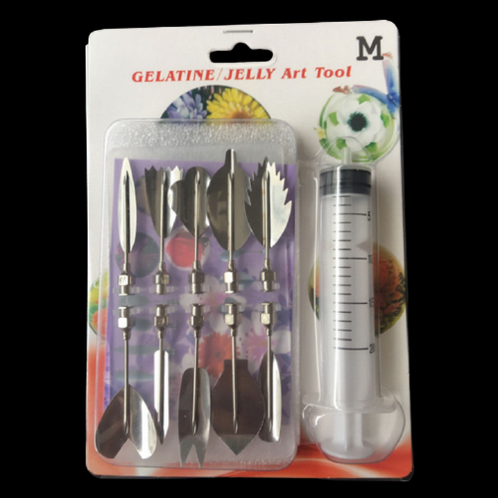 Bộ 10 dụng cụ làm thạch rau câu 3D - Bộ nhập khẩu - Tặng kèm xi lanh – Mã số 1000