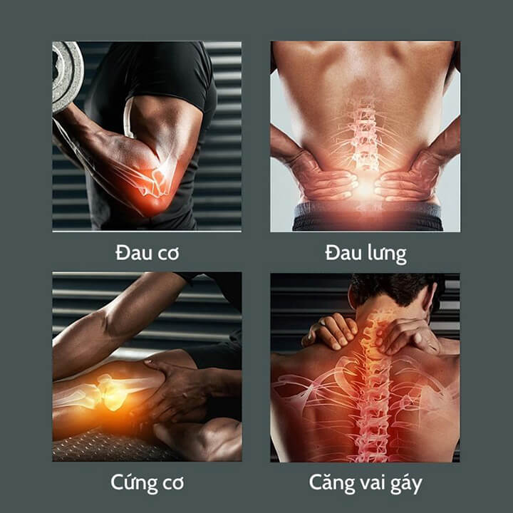 Máy Massage Cầm Tay Mini Cảm Ứng Lực, Máy Mát Xa Toàn Thân Với 4 Đầu Massage Và 32 Cấp Độ Màn Hình Led - KH515