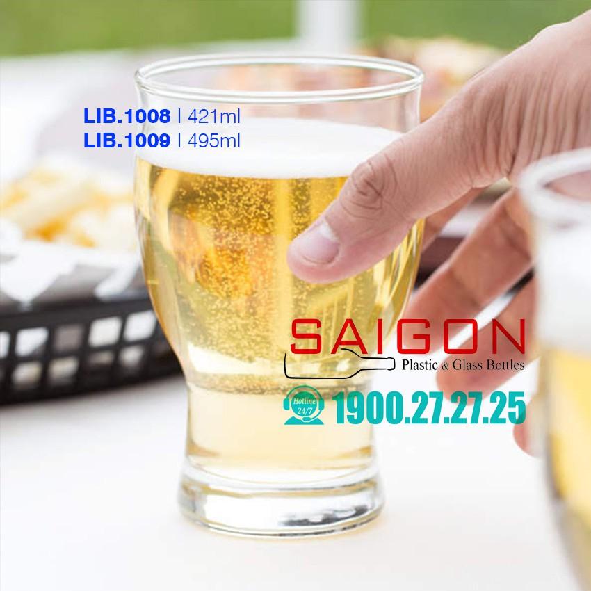 Ly Bia Thủy Tinh Libbey Stacking Beer GLass 421ml | 495ml