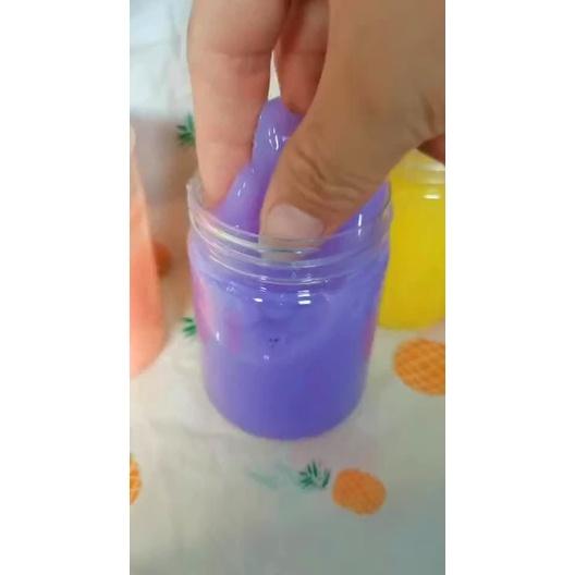 Slime hộp trụ 120ML màu thạch cực đẹp đồ chơi slam chất nhờn ma quái squishy