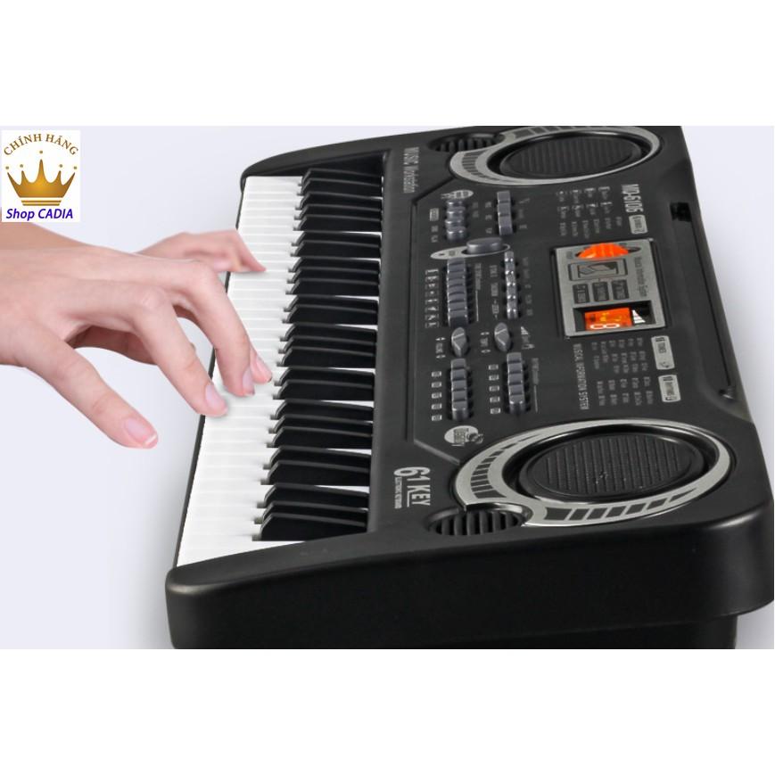 Đàn Piano Điện Tử 61 Phím Kèm mic Cho Bé tập