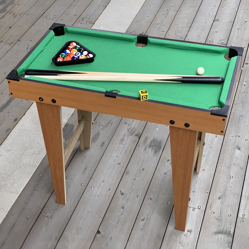 Đồ chơi bàn Bi-A bằng gỗ Table Pool TP-70 chân cao kích thước 70x40x60cm phù hợp với nhiều lứa tuổi