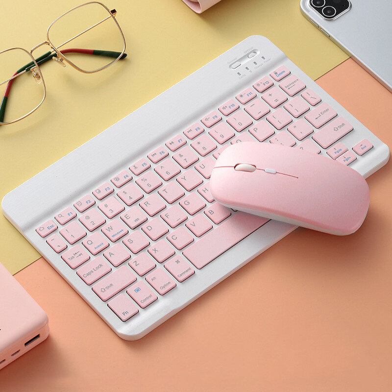 Bàn phím bluetooth không dây mini 10 inch/ chuột không dây