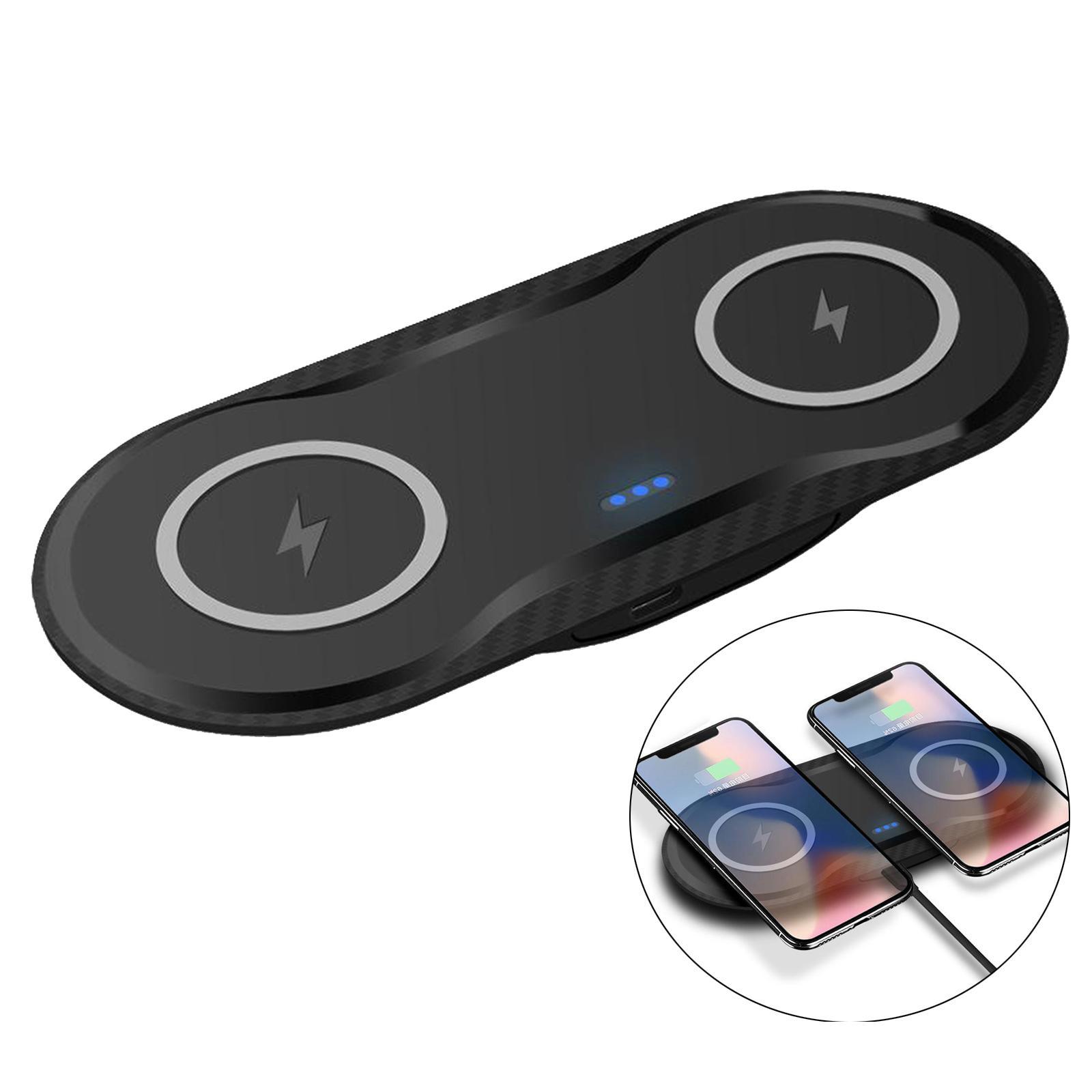 Professional Qi Wireless Charger Dock Pad for Samsung S20 S10 Black New