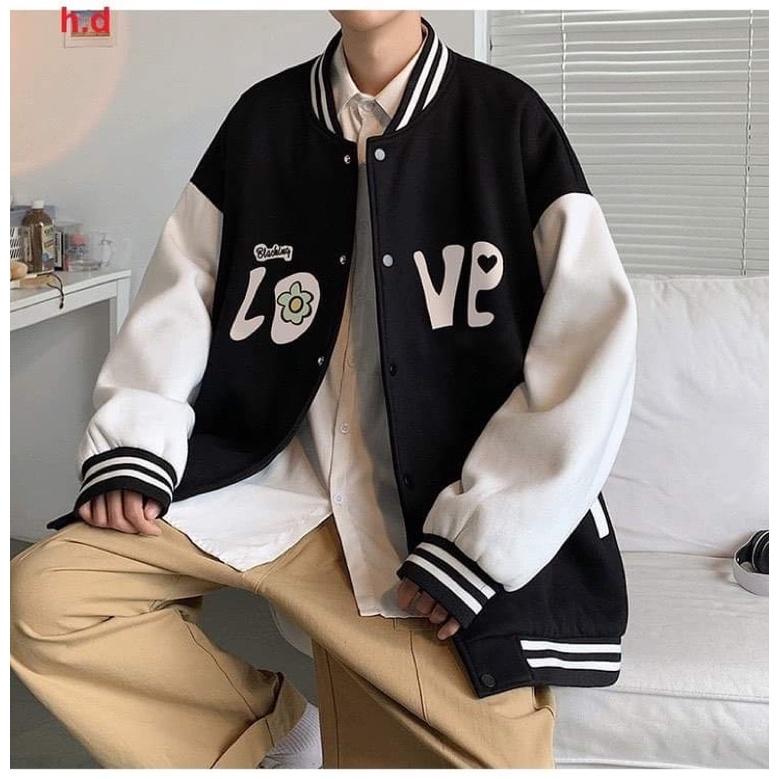 Áo bomber LOVE phối tay HD6