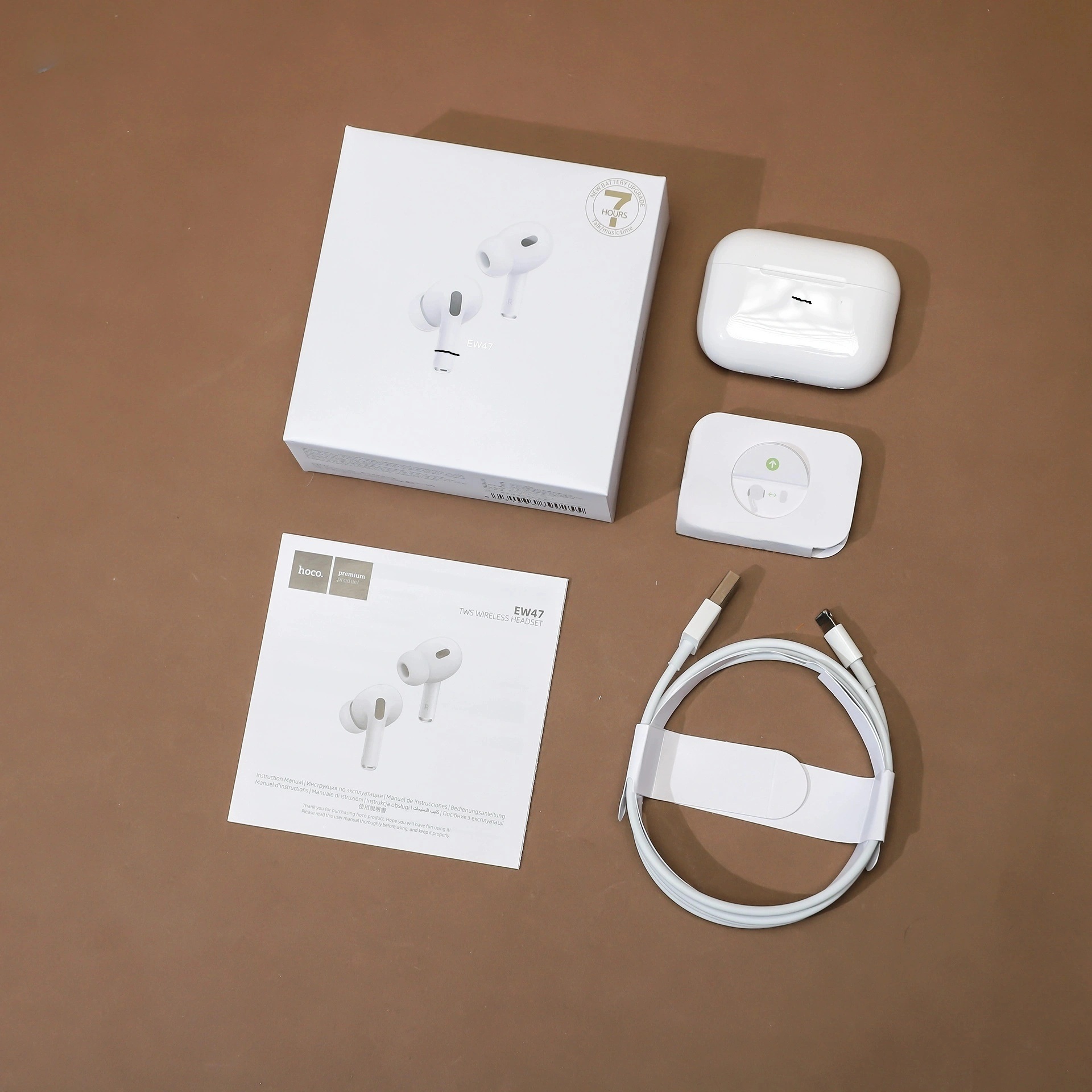 Tai nghe Bluetooth Hoco EW47 chống ồn ANC có mic đàm thoại, nghe nhạc liên tục trong 7 giờ, định vị, đổi tên - Hàng chính hãng