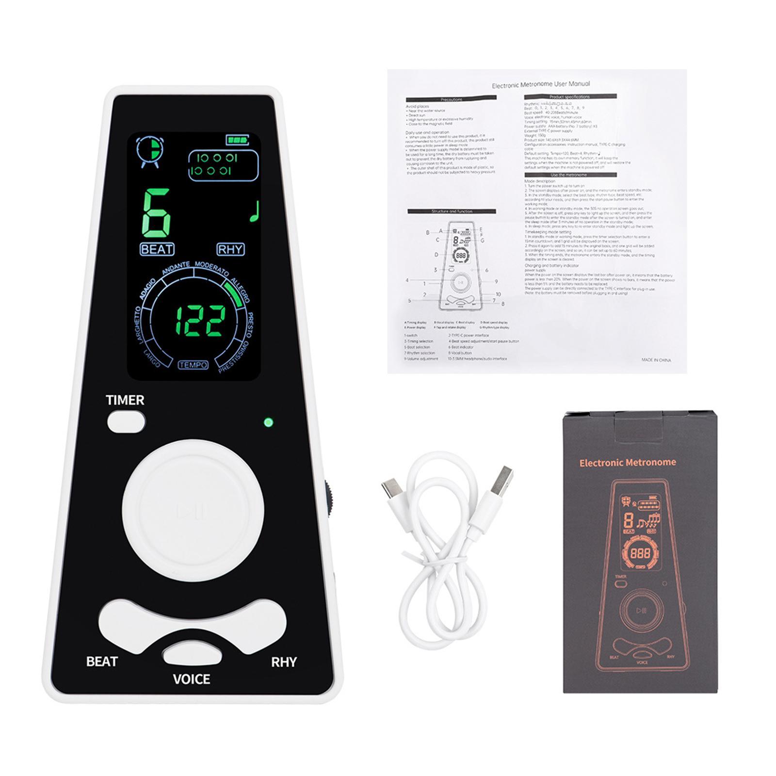 Universal Digital Metronome Professional Metronome Electronic Metronome for Piano Drum
