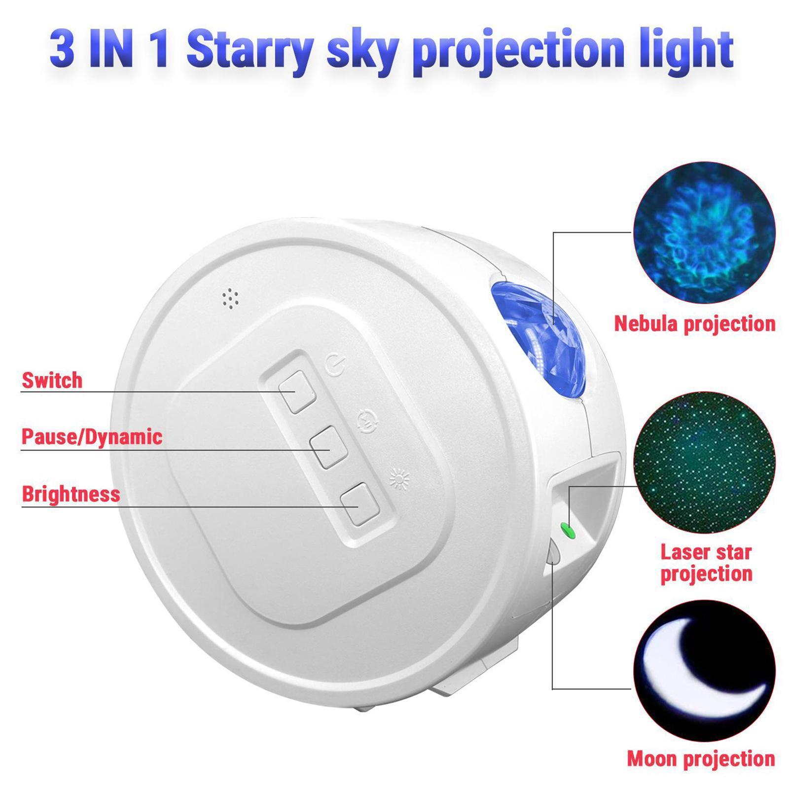 Galaxy Starry Projector Star Night Light Sky Lamp USB Room