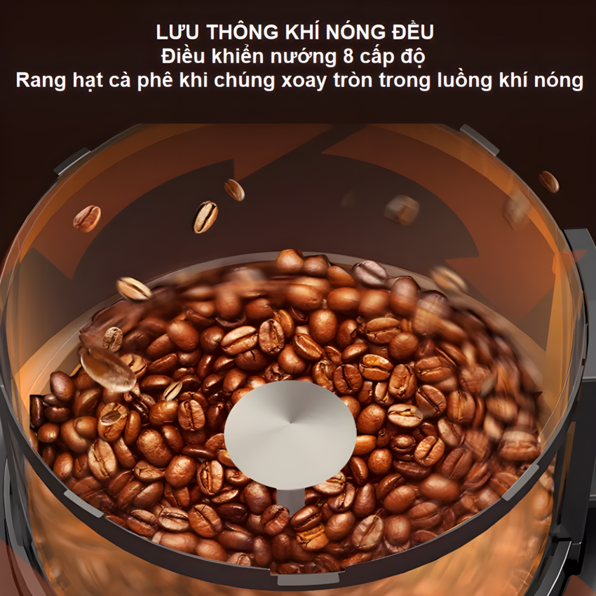 Máy rang hạt cà phê công nghệ gia nhiệt không khí chuyên nghiệp. Thương hiệu Mỹ cao cấp Cafemasy CCR-305. HÀNG CHÍNH HÃNG
