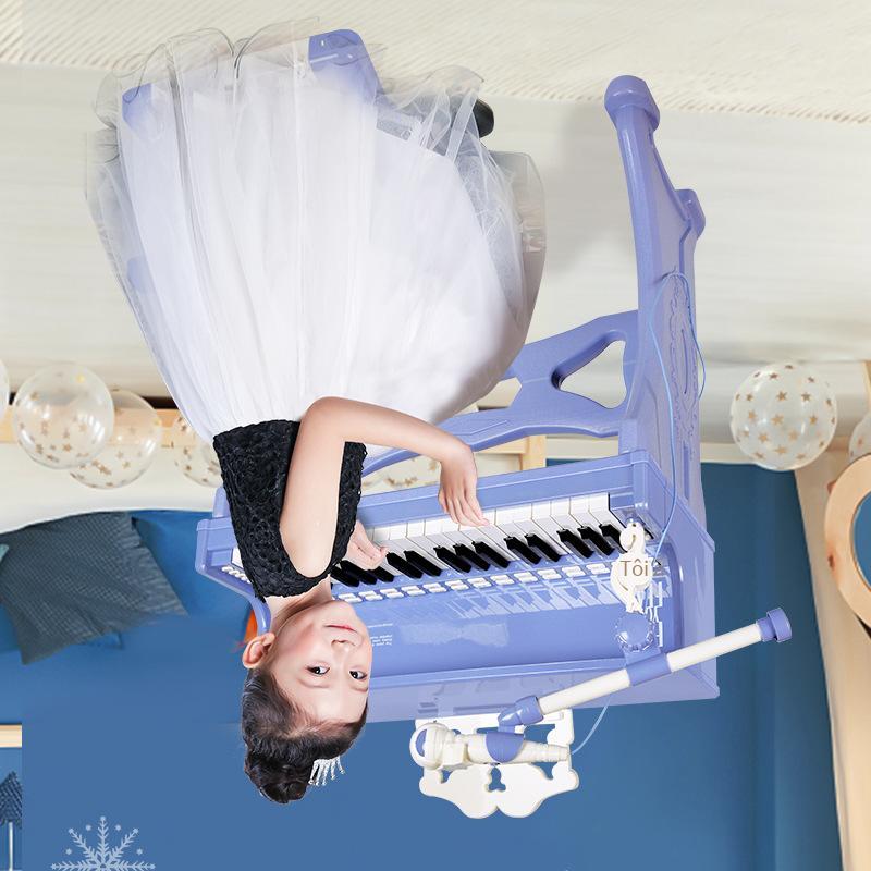 Giao hàng nhanh Đồ chơi đàn piano cho trẻ em Đàn organ điện tử Cô bé mới bắt đầu Micrô đa chức năng có thể chơi được 3 Baby 1 Món quà sinh nhật đầu tiên