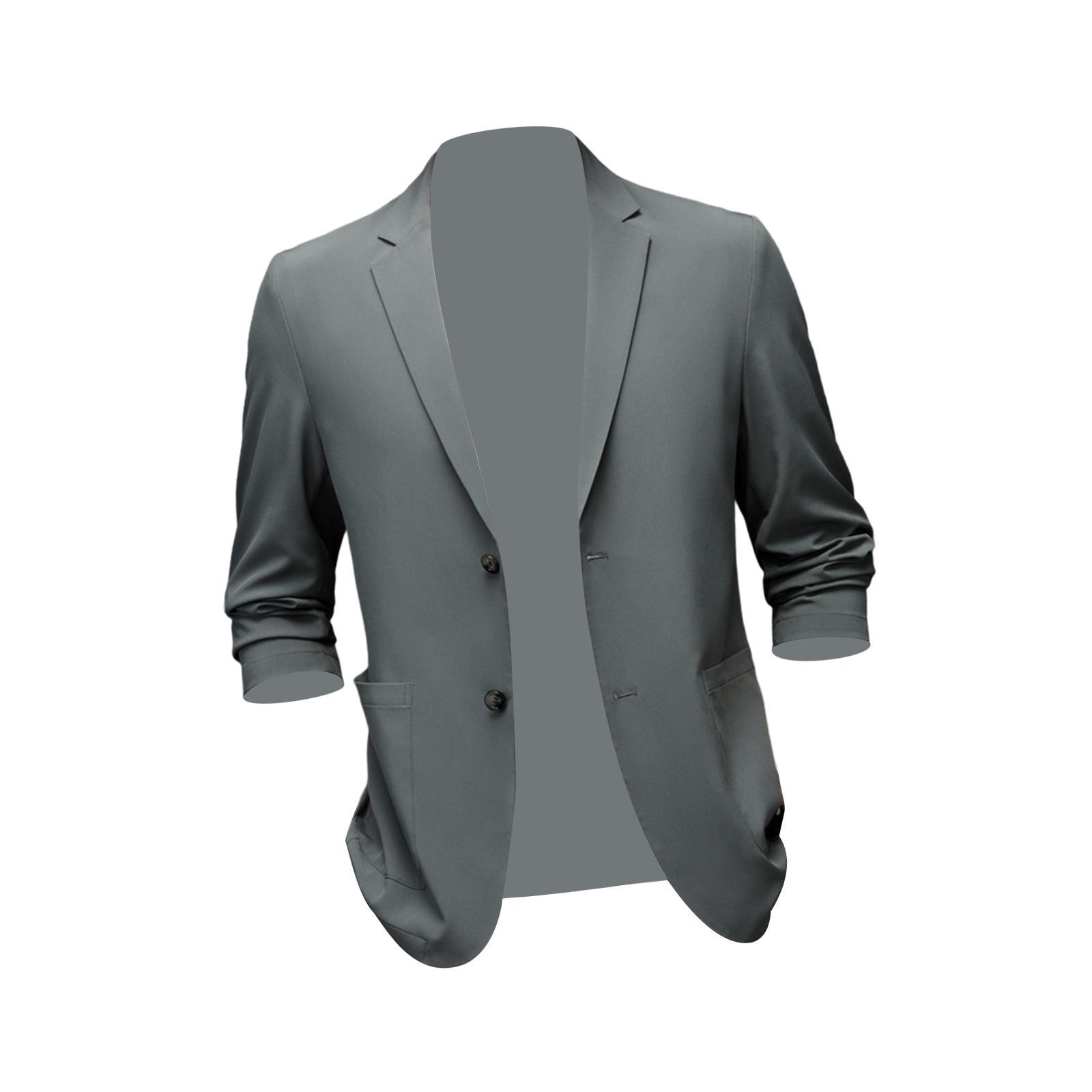 Suit Jacket Men Suit Men, Breathable Stylish Lightweight Mens Suit Coats Mens Sport Coats and Suit for Travel Wedding Business