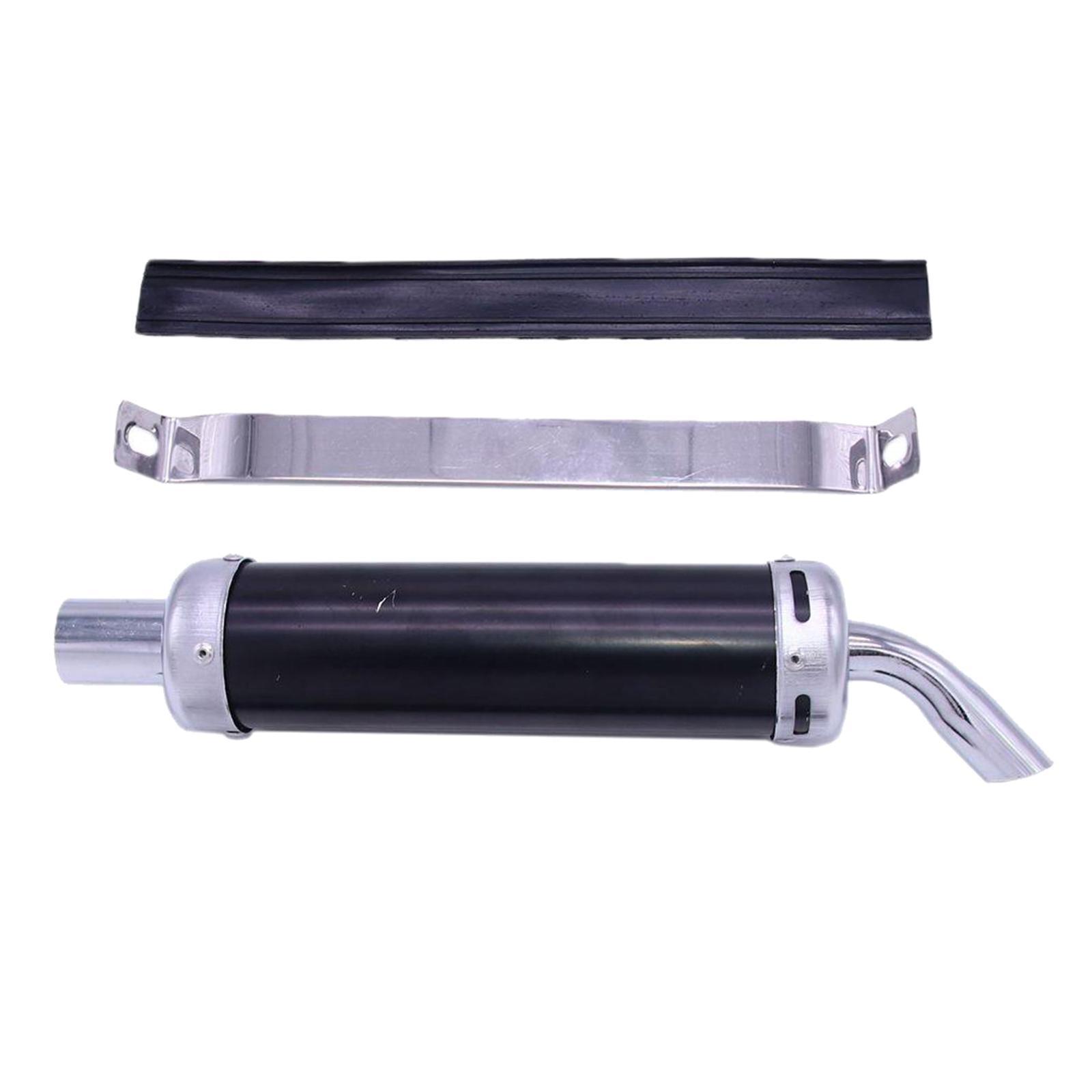 Inlet Motorcycle Exhaust Pipe for Motorbike Black