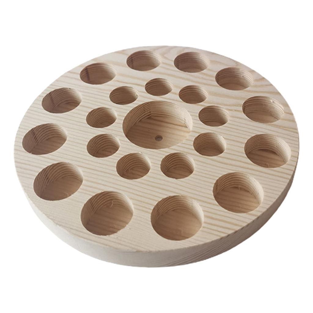 2Set Essential Oil Storage Box Wooden Aromatherapy Organizer Display Holder Tray
