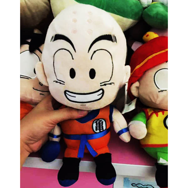 Gấu Bông Krilin Trong Dragon Ball (30 Cm) Gb180 (Tặng 1 Móc Khóa Dây Da Pu Đính Đá Lấp Lánh)