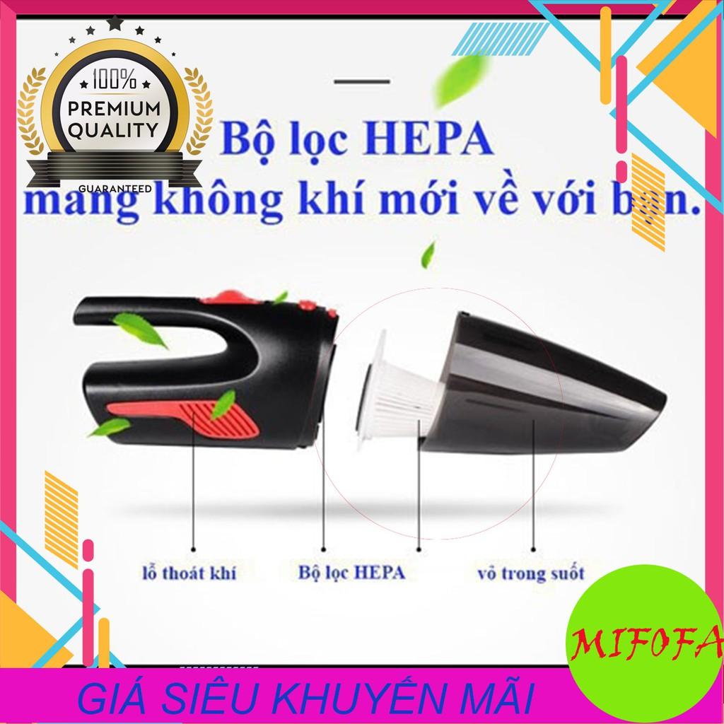 Máy hút bụi xe hơi xe ô tô mini cầm tay hút siêu sạch tiết kiệm thời gian vệ sinh công suất 120w