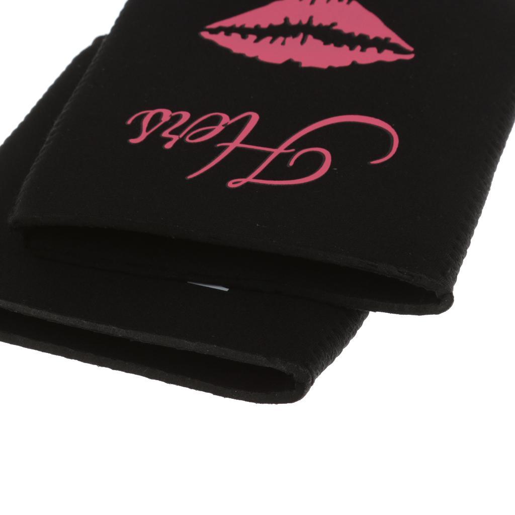 1 Set of Neoprene Wedding Beer Bottle Tin Can Cooler " His & Her" Cup Sleeve Holder