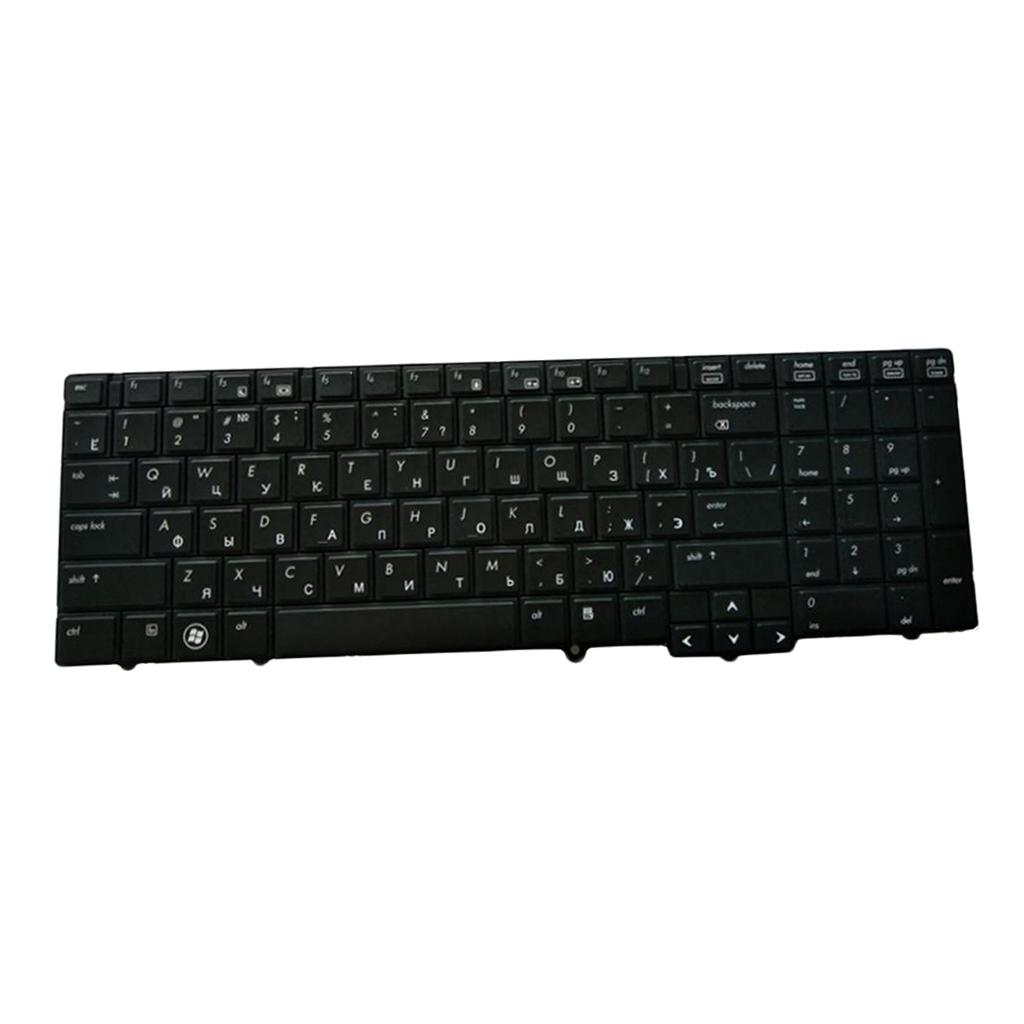 Russian Layout Replacement Laptop Keyboard Glossy Black Frame for