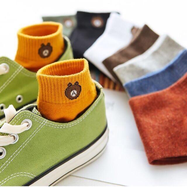 SET 5-10 ĐÔI TẤT GẤU BROWN