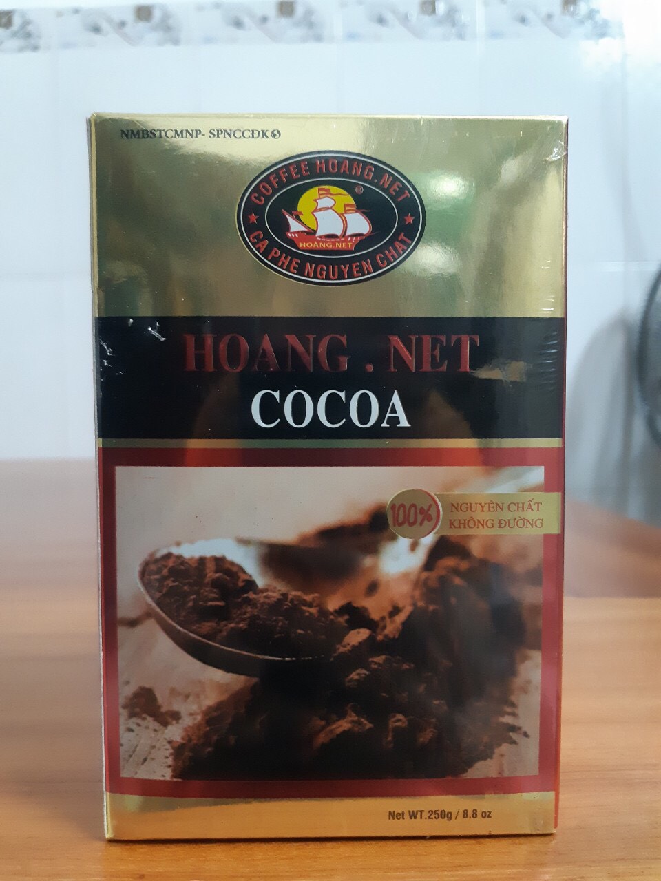 Bột Cacao Hoàng Nét nguyên chất 100% hàng Việt Nam - Hộp giấy 250gr