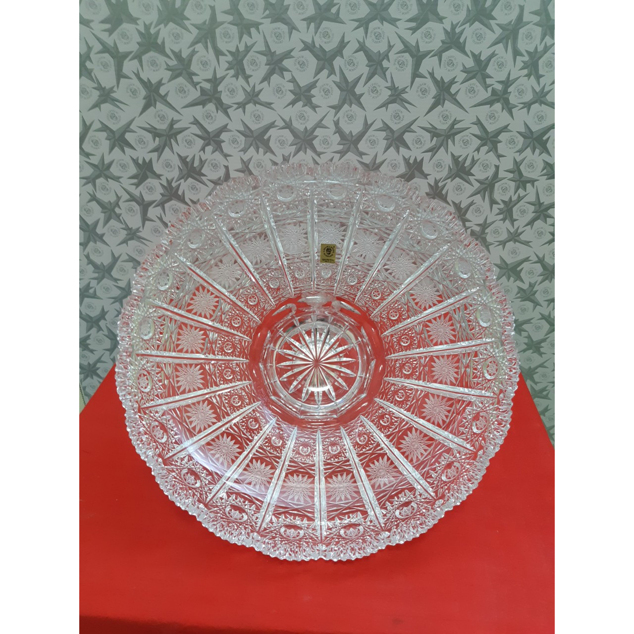 BÁT ĐỂ HOA QUẢ, THẢ HOA PHALE CZECH CAESAR CRYSTAL 25CM MÀI 57