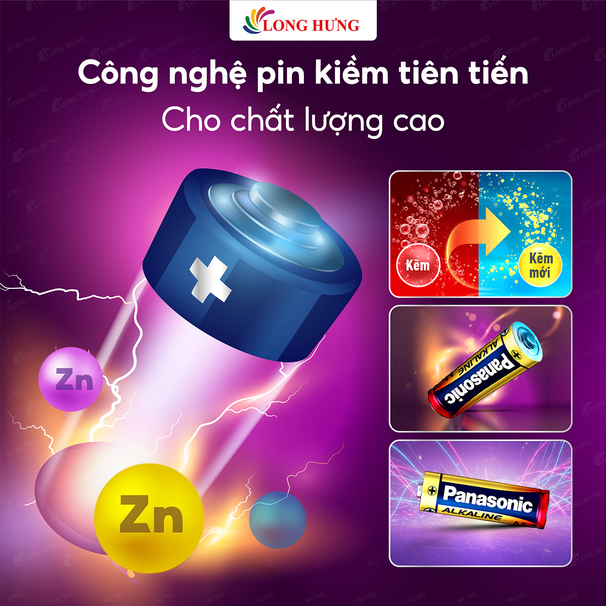 Pin kiềm Panasonic Alkaline AA LR6T (2 viên/4 viên/10 viên/24 viên/48 viên) - Hàng chính hãng