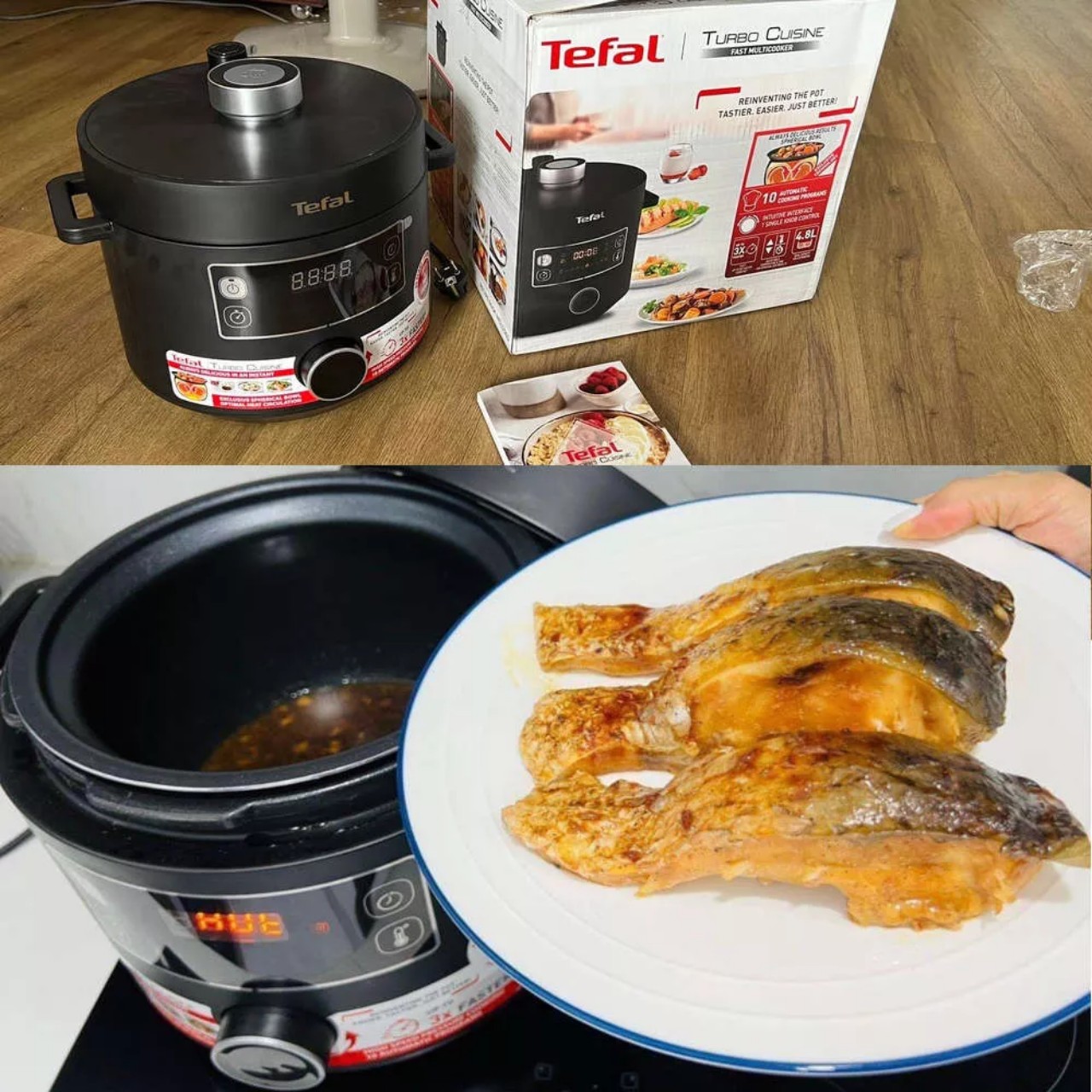 Nồi áp suất điện đa năng Tefal Turbo Cuisine 5L CY754830-Hàng Chính Hãng