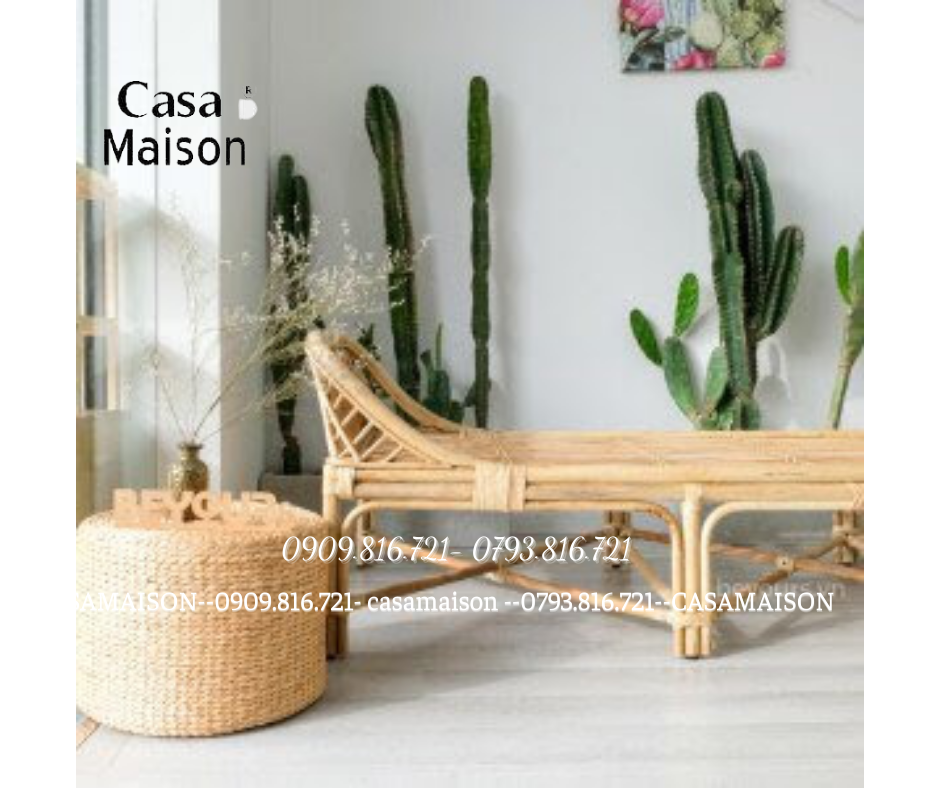 GIƯỜNG NGỦ ĐAN MÂY TỰ NHIÊN