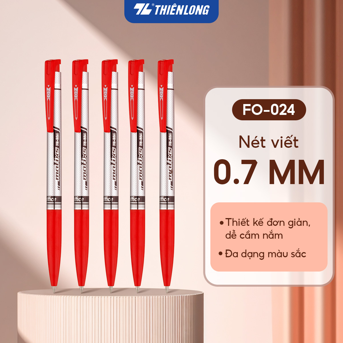 Combo bút bi học tập toàn diện Thiên Long