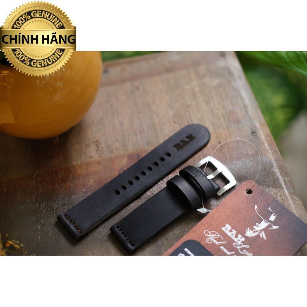 DÂY ĐỒNG HỒ DA BÒ THẬT DÀNH CHO APPLE WATCH - RAM SIMPLE ĐEN CHÍNH HÃNG