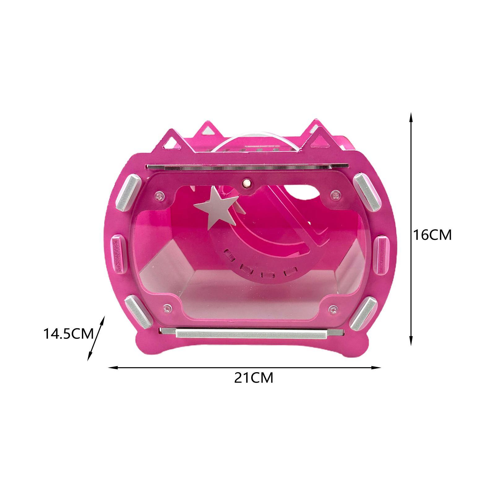 Hamster Carrier Cage, Pet Travel Carrier, Travel Cage Pouch Hamster Carry Case, Pet Cage for Small Animals Bunny Squirrel Chinchillas Traveling