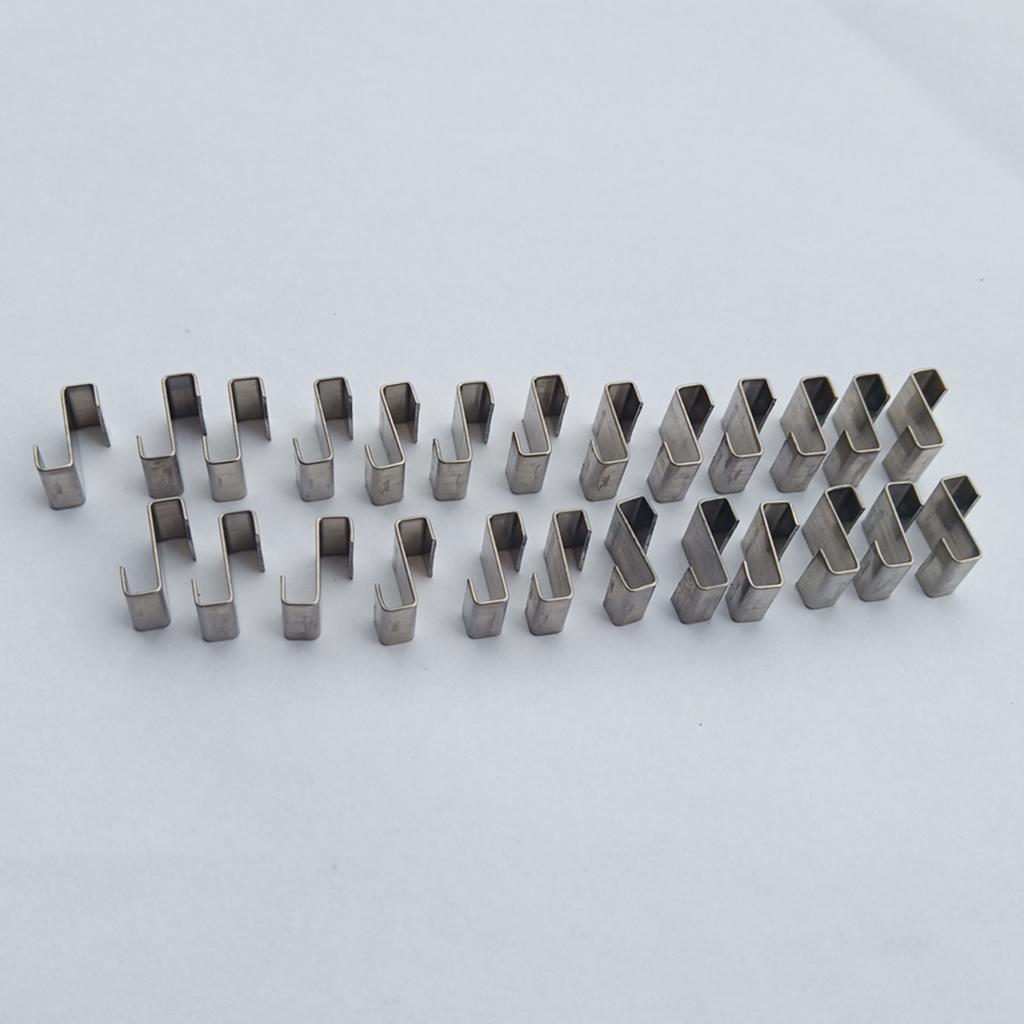 150pcs Stainless Steel Greenhouse Glass Fixing Clips Glazing Clips Mixed