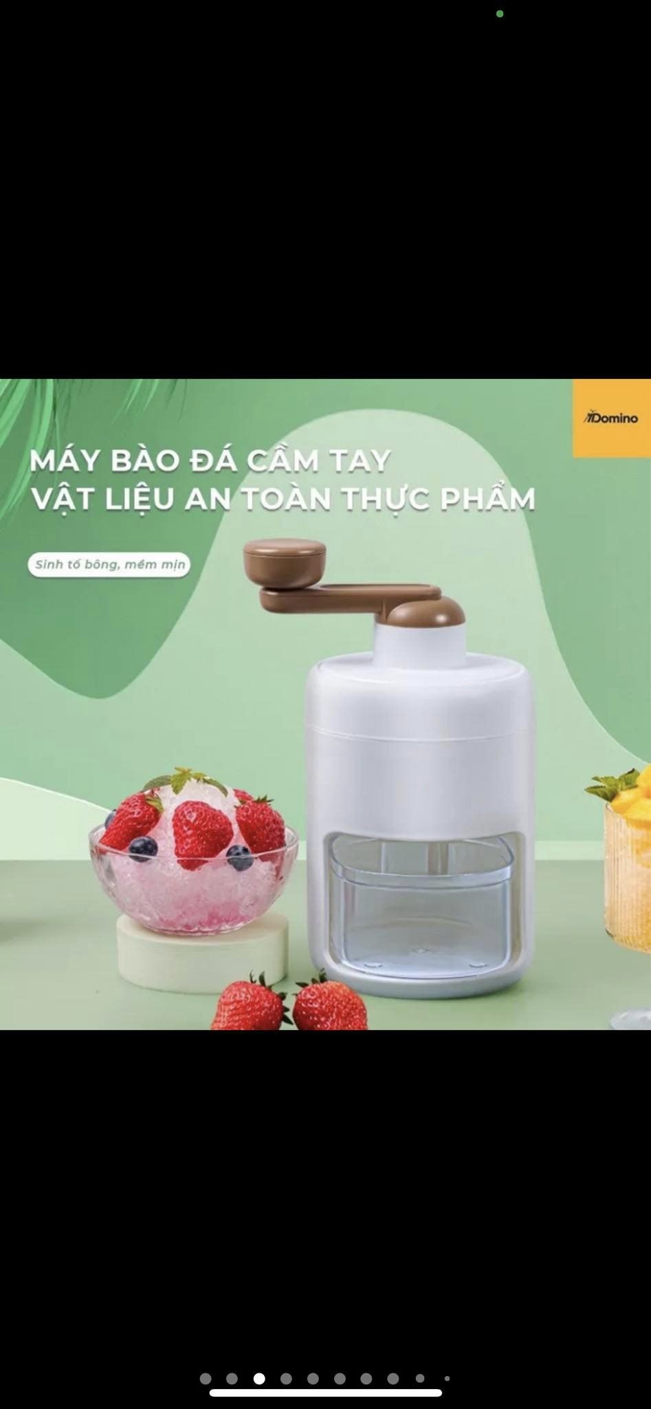 Máy Bào Đá Mini Xay Đá Tuyết Quay Bằng Tay Đa Năng Cho Gia Đình