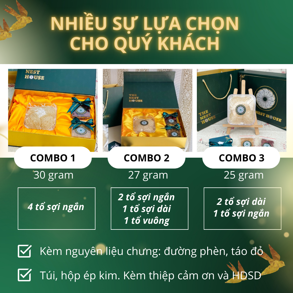 30 Gram Quà Tặng Yến Sào Cao Cấp The Nest House