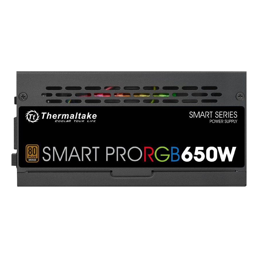 Nguồn Máy Tính PSU Thermaltake Smart Pro RGB 650W Bronze PS-SPR-0650FPCBEU-R 120mm - Hàng Chính Hãng